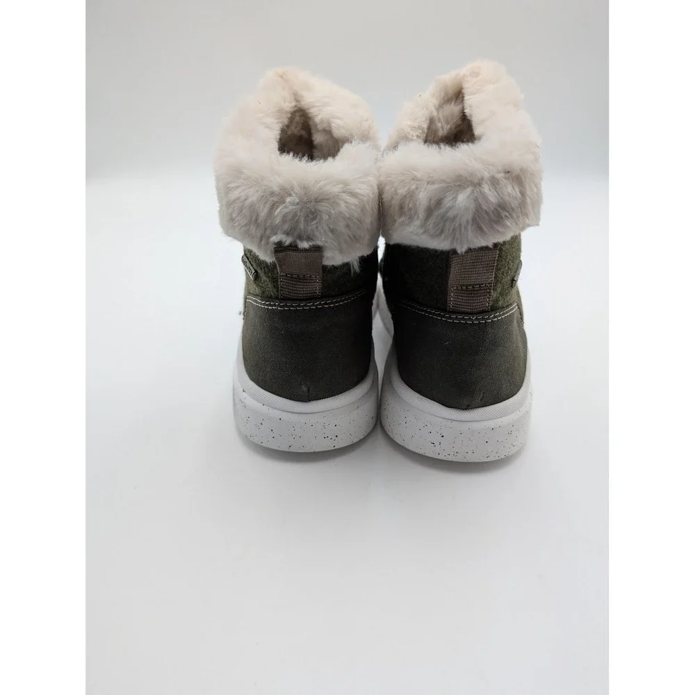 Romika Boots Womens Size 11 Green Faux Fur Ankle Waterproof Winter Comfort Shoes